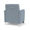 Lesro Siena Lounge Reception Guest Chair w/ Front Casters, 27 in W 29.5 in L 32.5 in H SN1101 - alternate 3